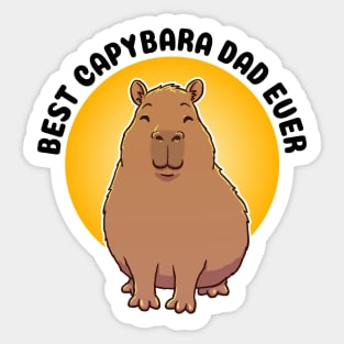 Best Capybara Dad Ever Sticker